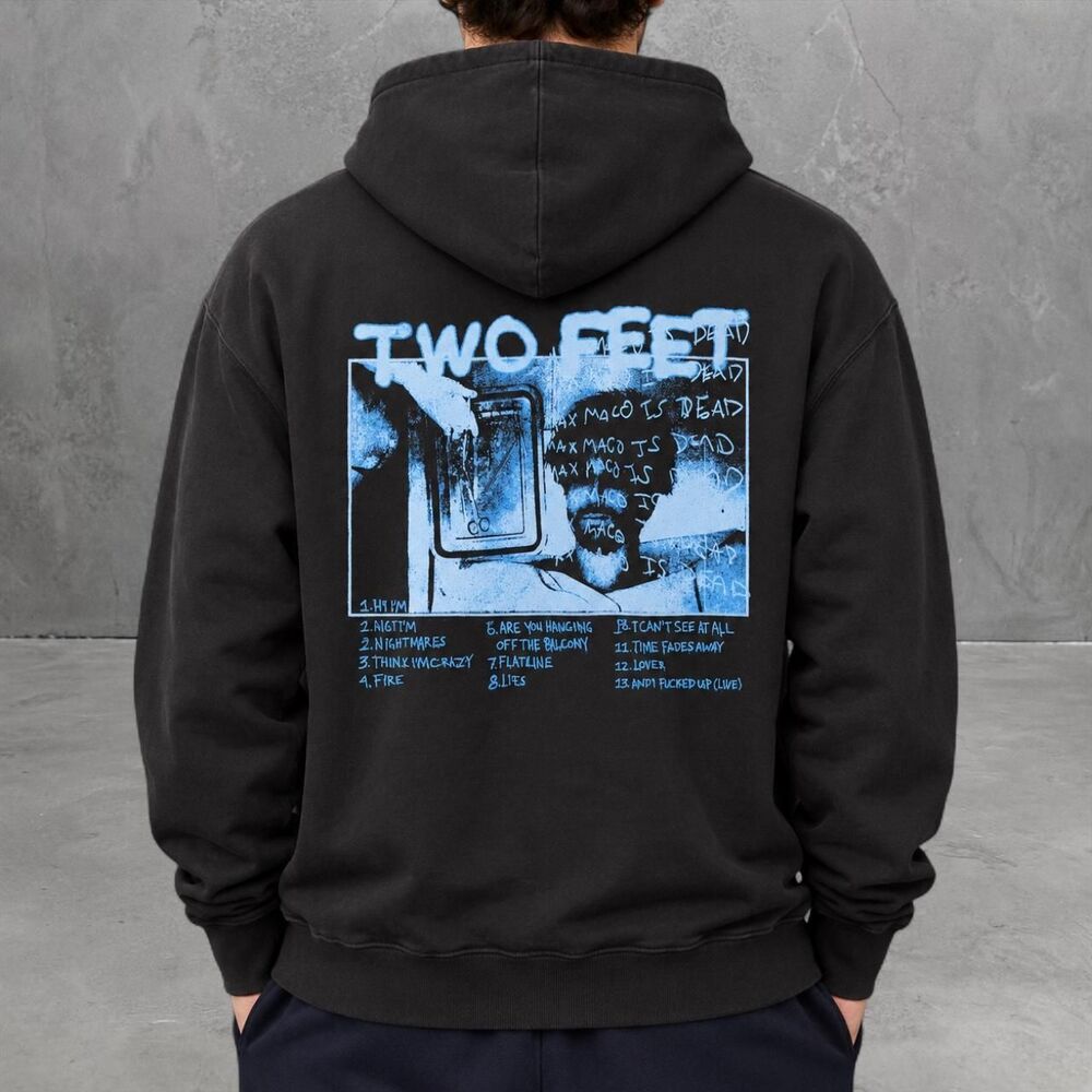 Two Feet Band Hoodie Max Maco Is Dead Right Mens M Black Concert Independent